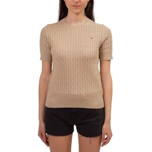 Tommy Hilfiger Tan Cable Knit T-Shirt
